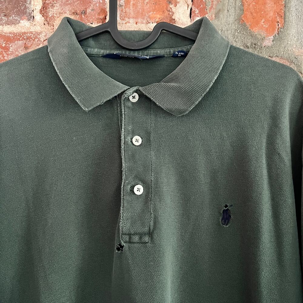 Polo Golf Ralph Lauren Men's Green Polo Shirt Size L 23x30